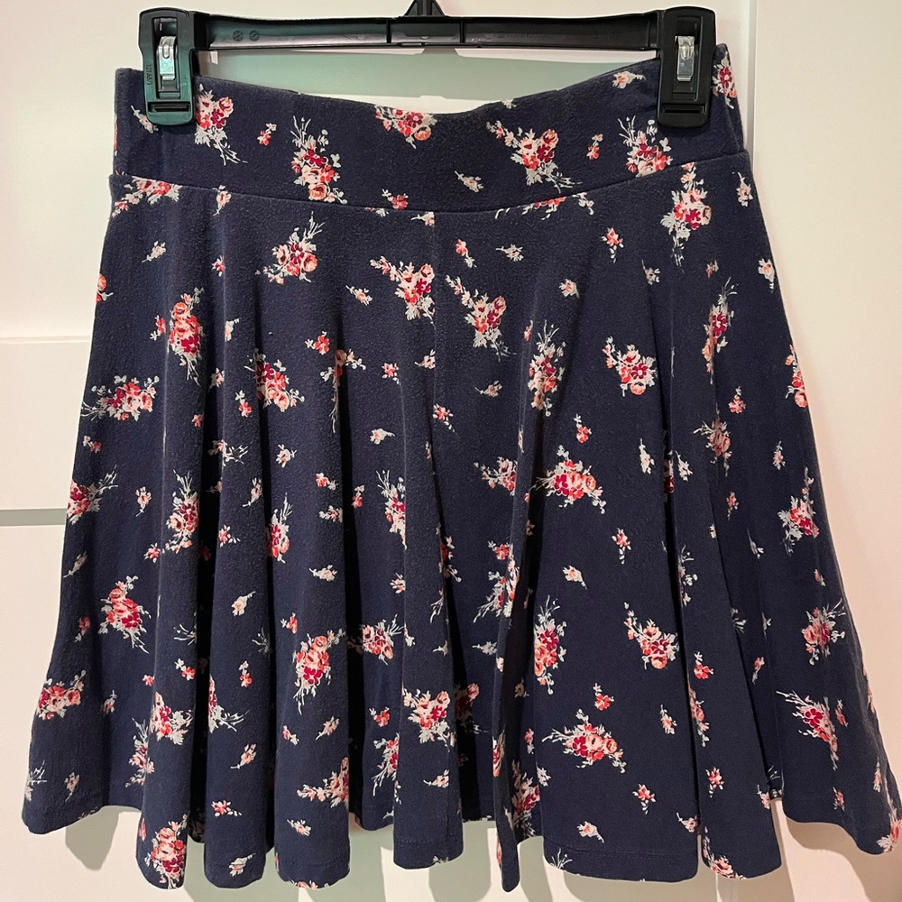 Urban Outfitters blue floral skirt, like new!